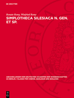 cover image of Simplotheca Silesiaca n. gen. et sp.